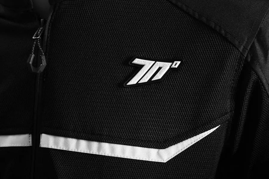 SEVENTY SD-JR30.1 CHAQUETA  MOJAVE VERANO RACING HOMBRE NEGRA/BLANCA - SECURTEX MOTOR S.L (t/a MaximoMoto)