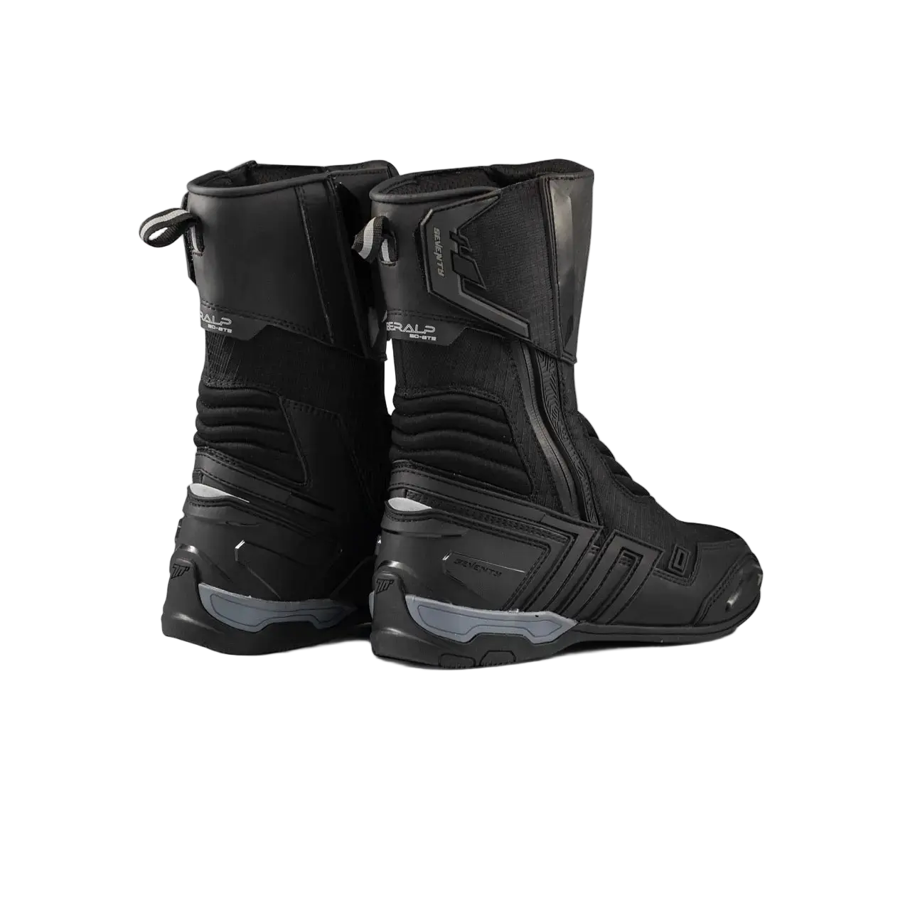 SEVENTY SD-BT5 OBERALP Stivali Moto Turismo Alti Neri 