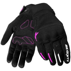 SEVENTY SD-C42 Asphalt en negro y fucsia Guantes de verano para mujer - Guantes