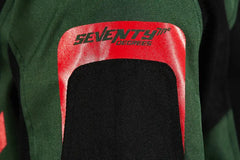 SEVENTY SD-JT66 CHAQUETA DE MOTO SAHARA PARA HOMBRE SAHARA VERDE EJÉRCITO/ROJO - SECURTEX MOTOR S.L (t/a MaximoMoto)