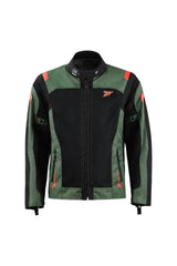 CHAQUETA DE MOTO SAHARA PARA HOMBRE SD-JT66 SAHARA VERDE EJÉRCITO/ROJO