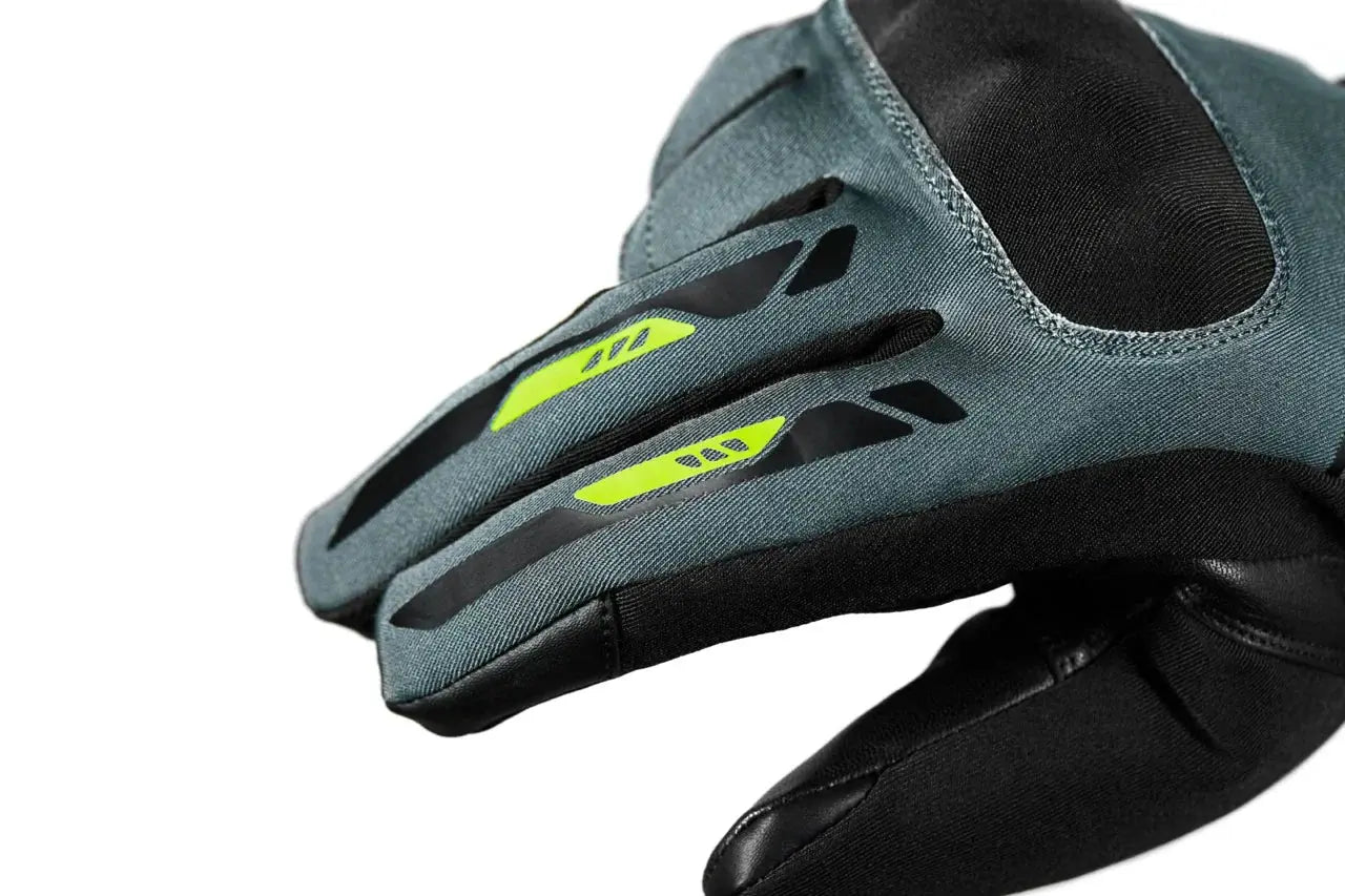 SEVENTY SD-T57 GIAU Invernali Moto Uomo Guanti Neri Grigi Gialli Fluorescenti