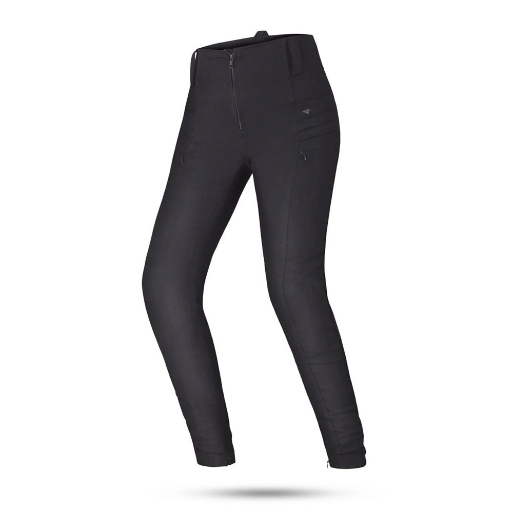 SHIMA NOX 2.0 WAX JEANS DE MOTO MUJER LARGO NEGRO 