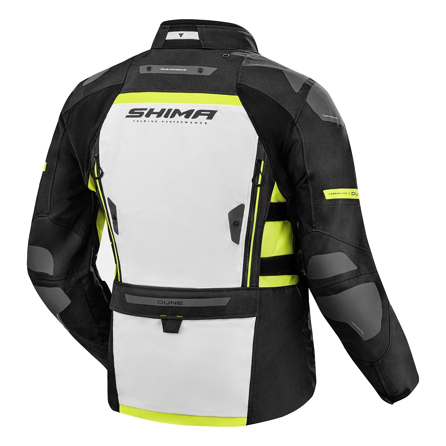 SHIMA DUNE CHAQUETA TEXTIL DE MOTO HOMBRE AMARILLO 
