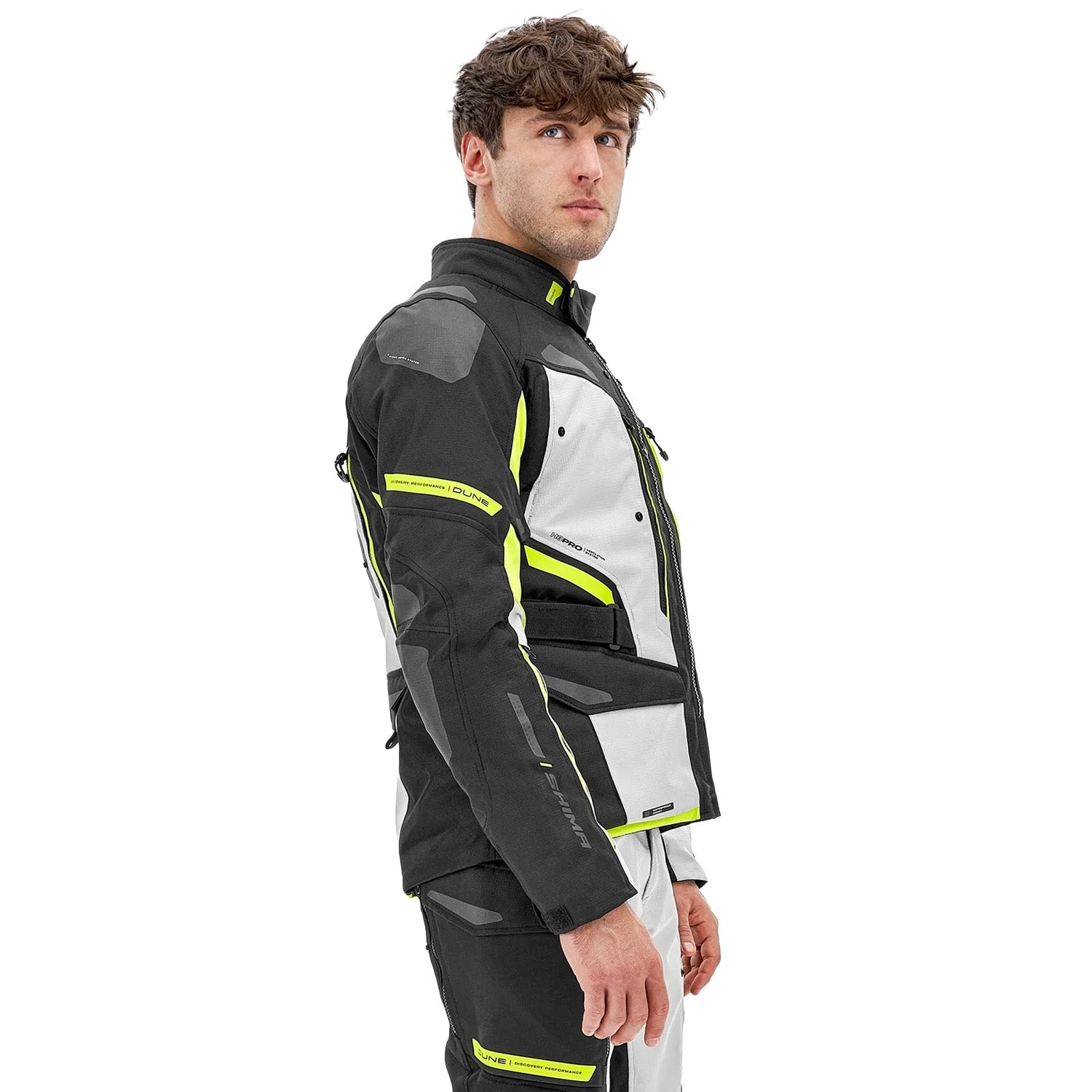 SHIMA DUNE CHAQUETA TEXTIL DE MOTO HOMBRE AMARILLO 