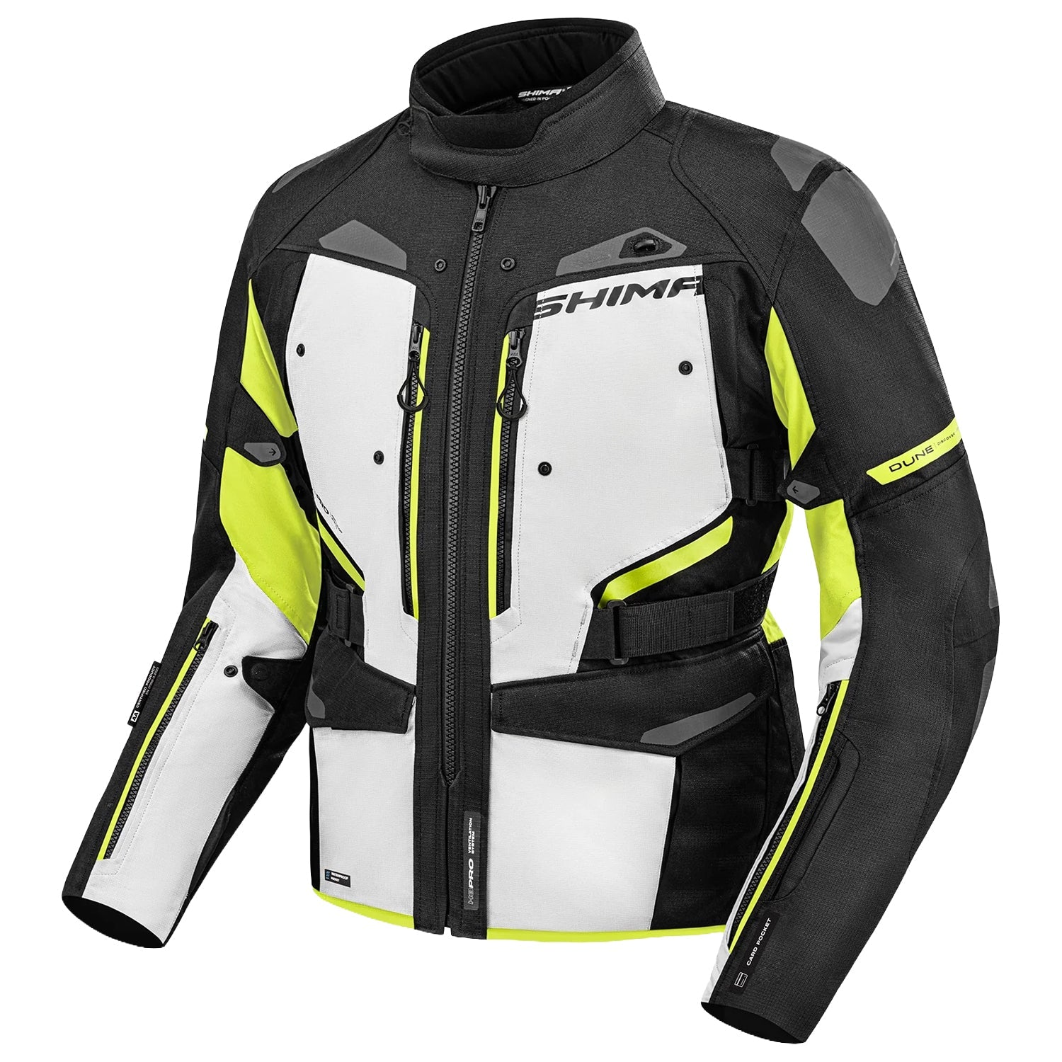 SHIMA DUNE CHAQUETA TEXTIL DE MOTO HOMBRE AMARILLO 