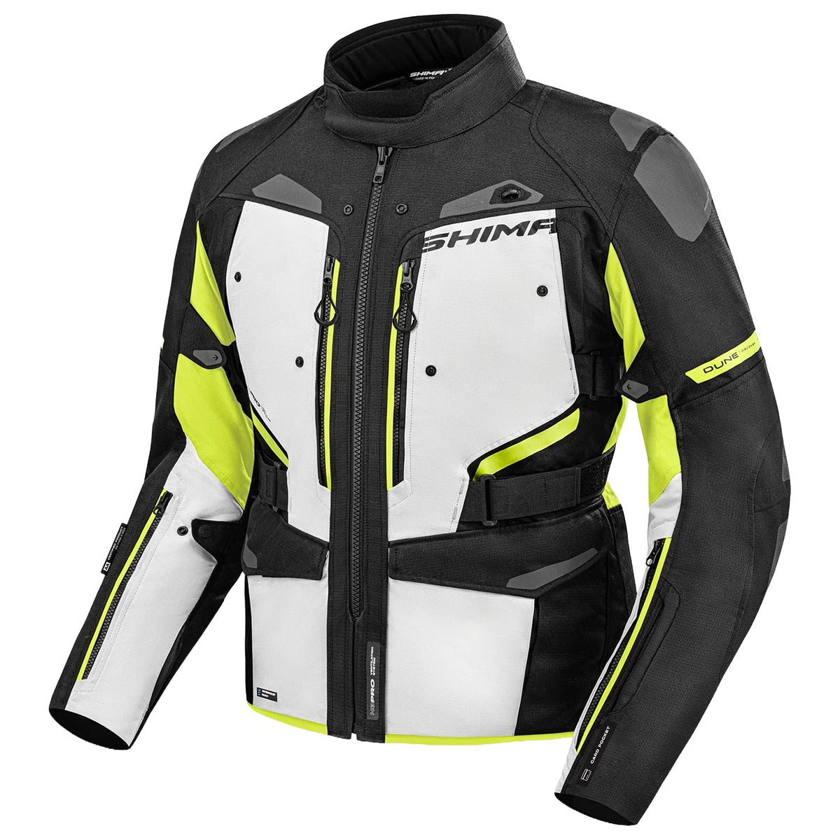 SHIMA DUNE CHAQUETA TEXTIL DE MOTO HOMBRE AMARILLO 