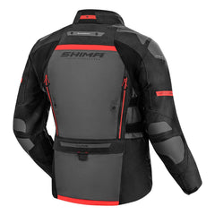 SHIMA DUNE CHAQUETA TEXTIL DE MOTO HOMBRE NEGRO ROJO 