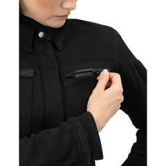 SHIMA GIRO CHAQUETA DE MOTO MUJER NEGRO 