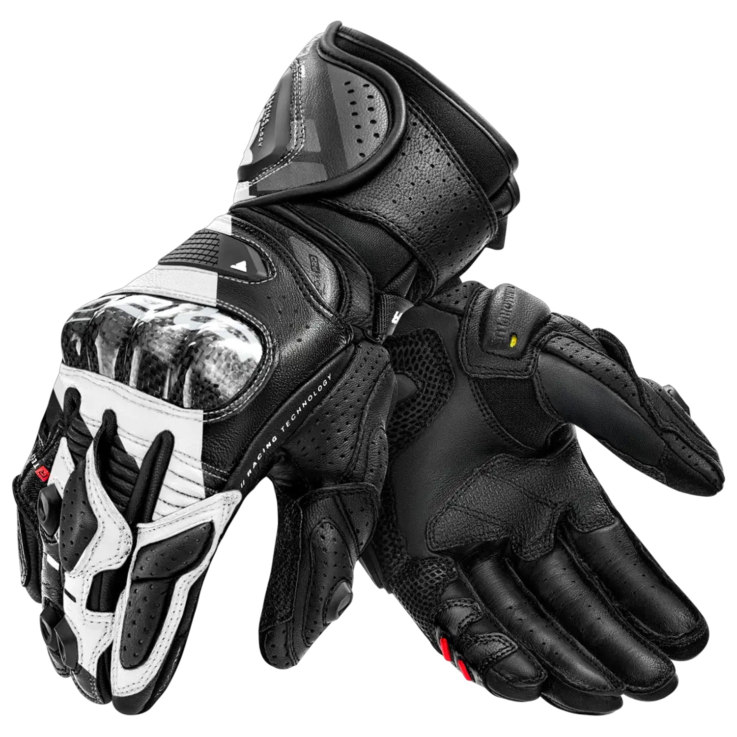 SHIMA RS-3 GUANTES DE MOTO HOMBRE NEGRO BLANCO 