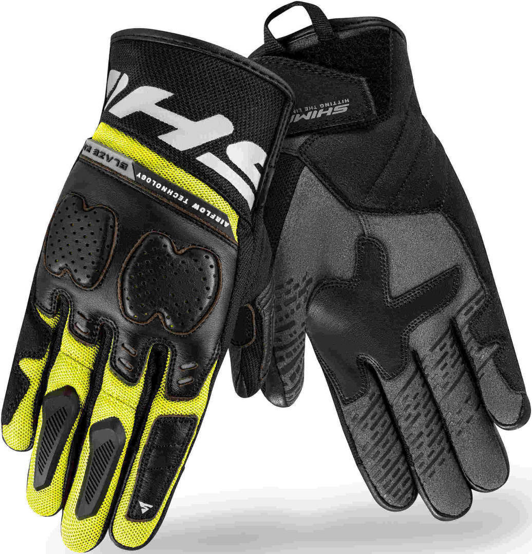 Shima Blaze 2.0 UOMO Moto Comoda Guanti Nero Fluo