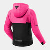 SHIMA Daybreaker Signore Felpa cappuccio zip Nero Rosa 