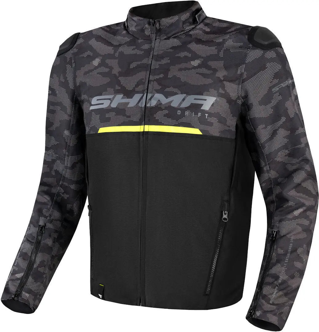 Shima Drift  Uomo Moto Giacche Nero Camo 