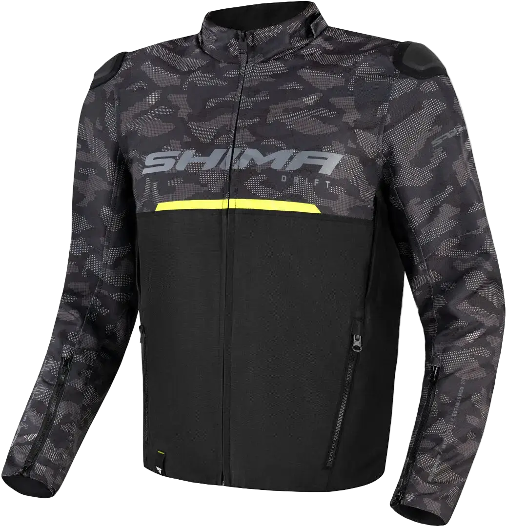 Shima Drift  Uomo Moto Giacche Nero Camo 