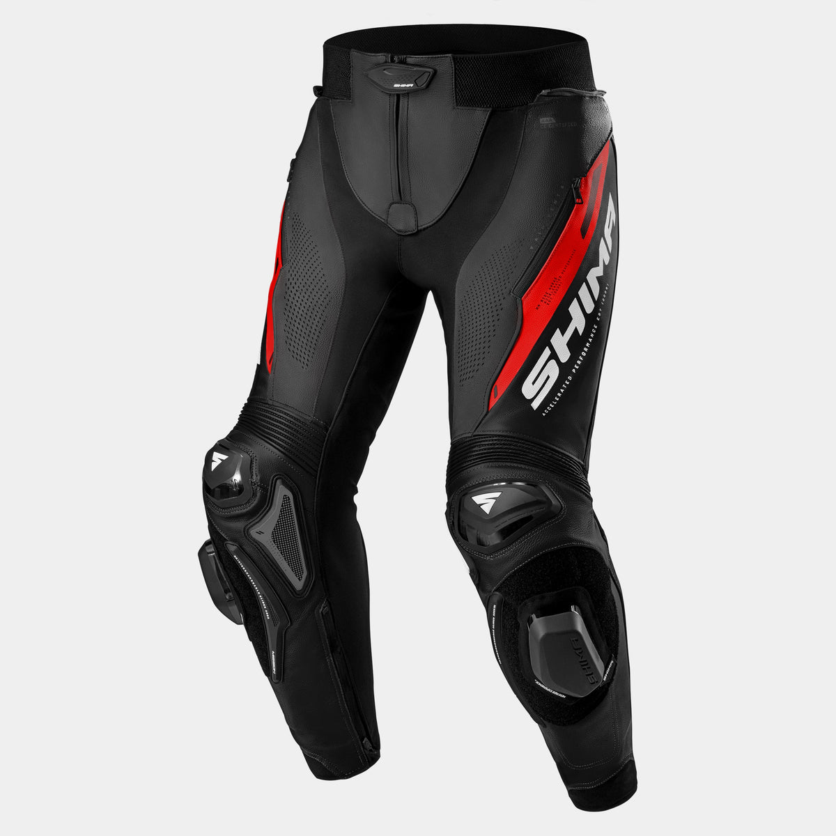SHIMA MISSION ST PANTALONE DE MOTO HOMBRE NEGRO ROJO 