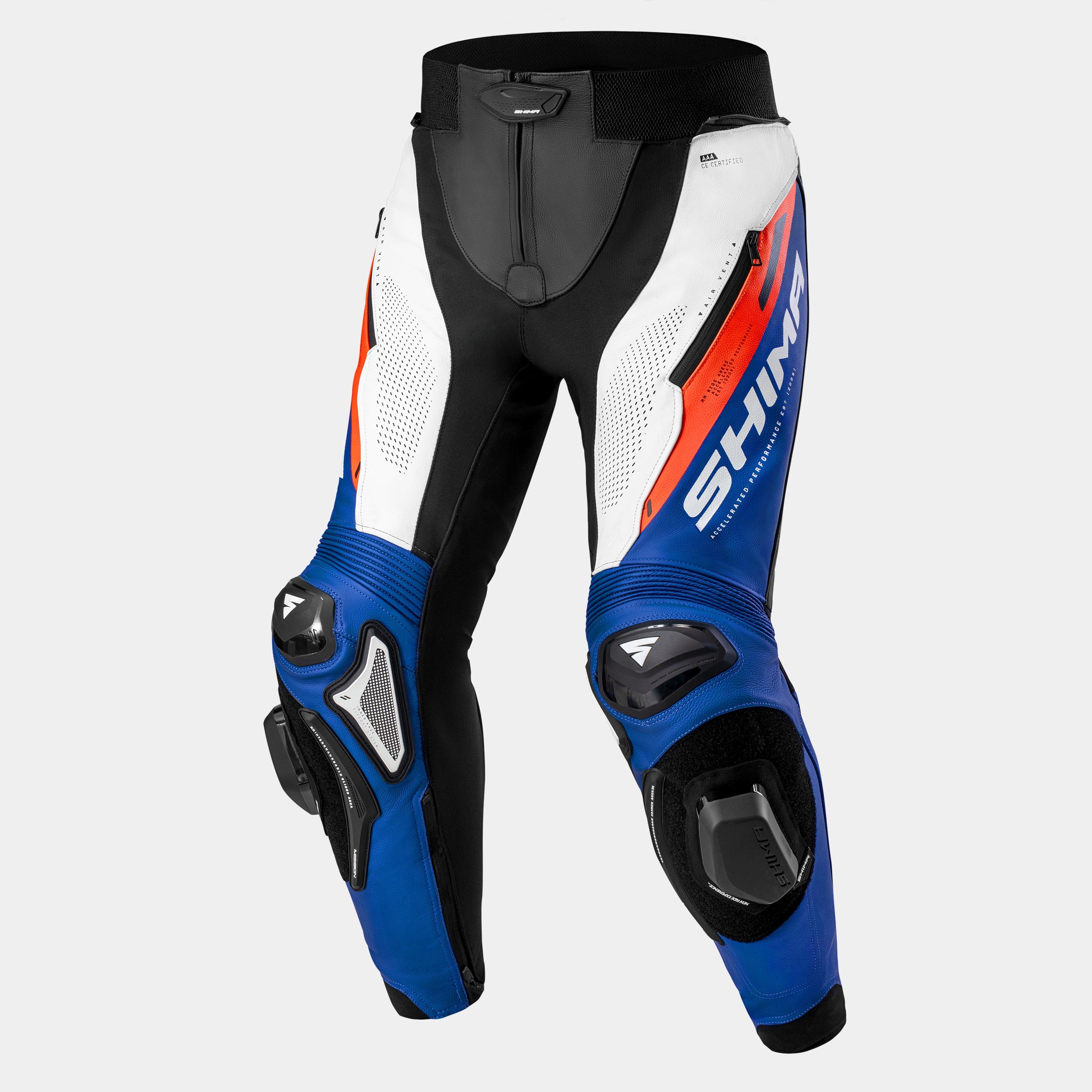 SHIMA MISSION ST PANTALONE DE MOTO HOMBRE AZUL BLANCO ROJO 