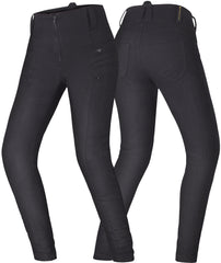 SHIMA NOX 2.0 WAX JEANS DE MOTO MUJER LARGO NEGRO 