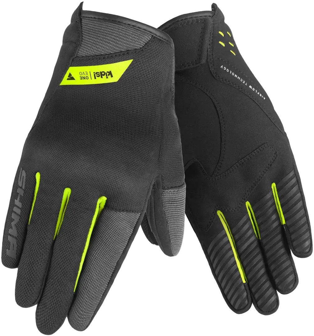 SHIMA ONE EVO GUANTI BAMBINI NERO GIALLO FLOU 