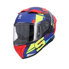 SHIRO ALPHA UPGRADE Moto Integrali Caschi Opaco Blu Nero Rosso 