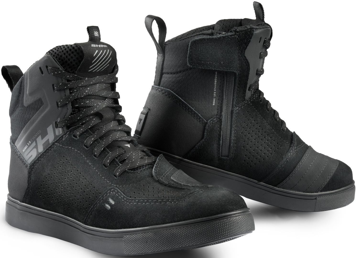 Shima Rebel 2.0 Vent Hombre Bota Negra - SECURTEX MOTOR S.L (t/a MaximoMoto)