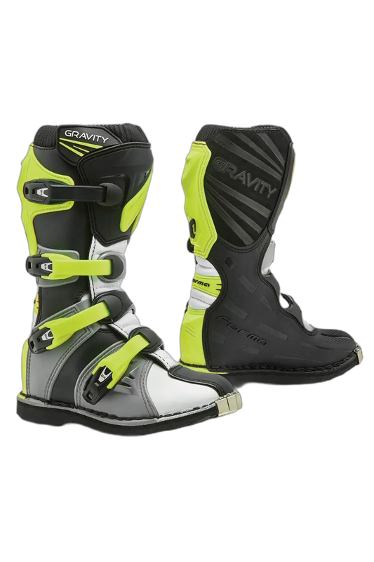 FORMA Gravity Off-Road Motorcycle Boots Grey White Fluorescent Yellow – Yamoto.it