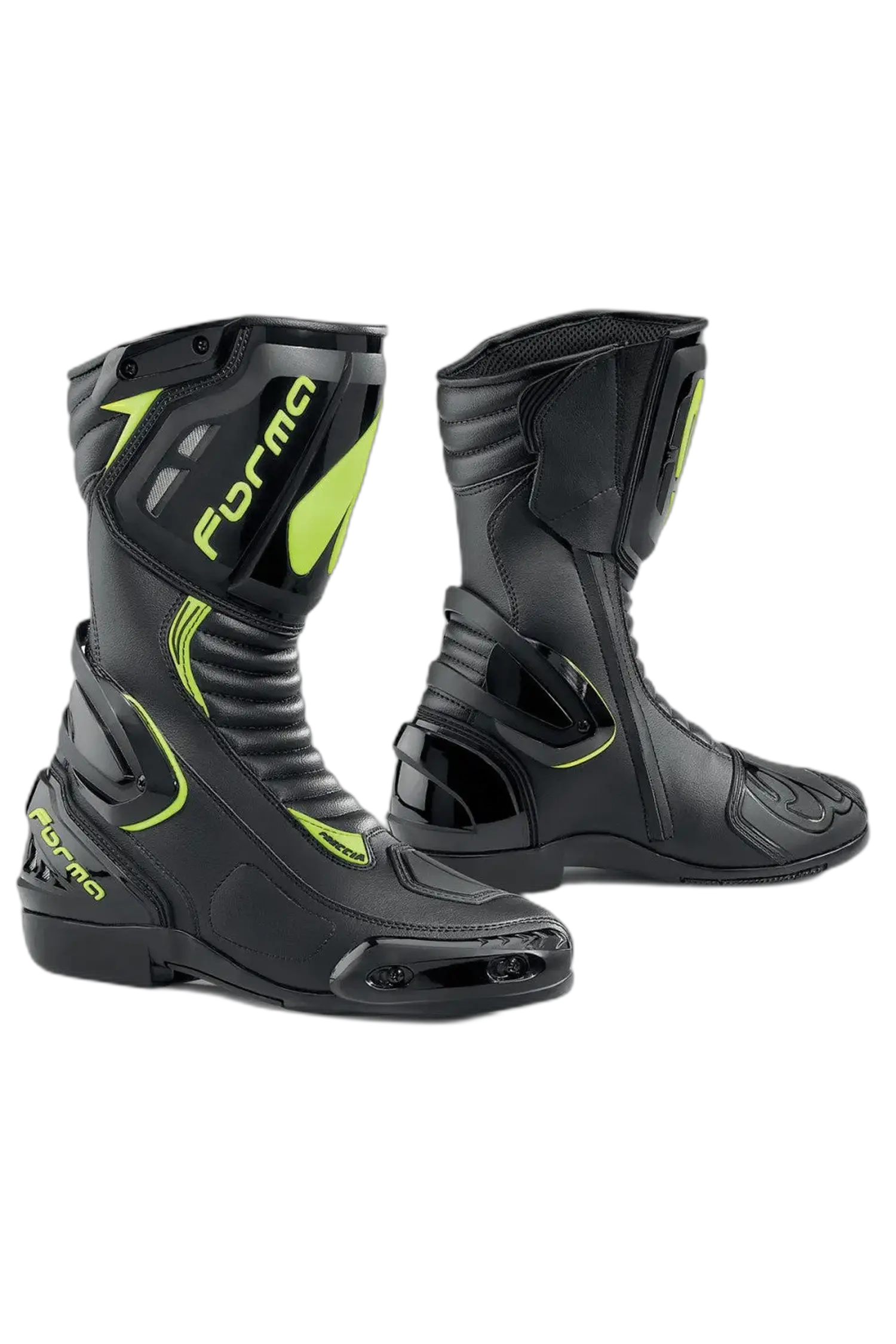 FORMA Freccia Stivali Da Moto Nero Giallo Fluo 