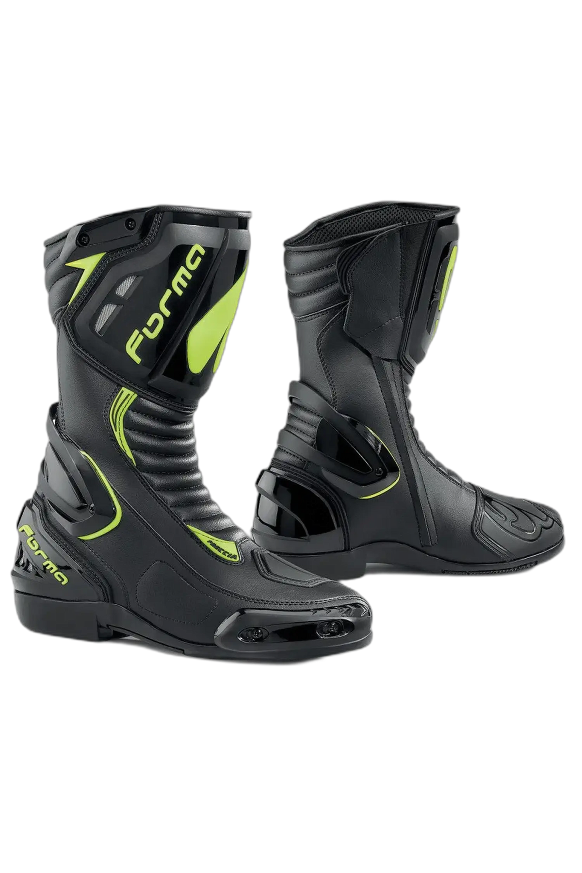 FORMA Freccia Stivali Da Moto Nero Giallo Fluo 