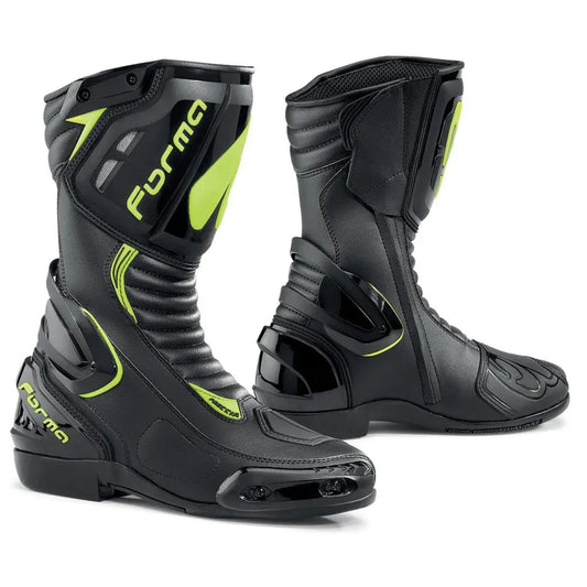 FORMA Freccia Stivali Da Moto Nero Giallo Fluo 