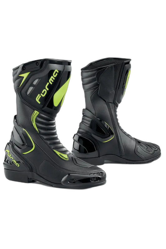 FORMA Freccia Motorcycle Boots Black Fluorescent Yellow – Yamoto.it