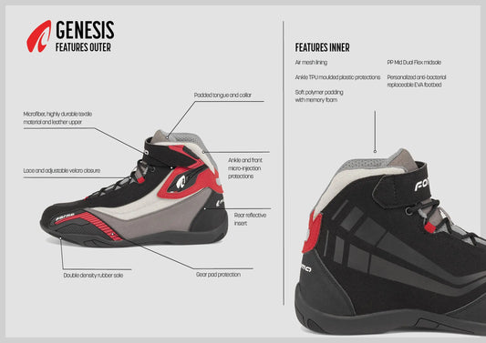 FORMA Genesis Urban Stivali Da Moto Nero 