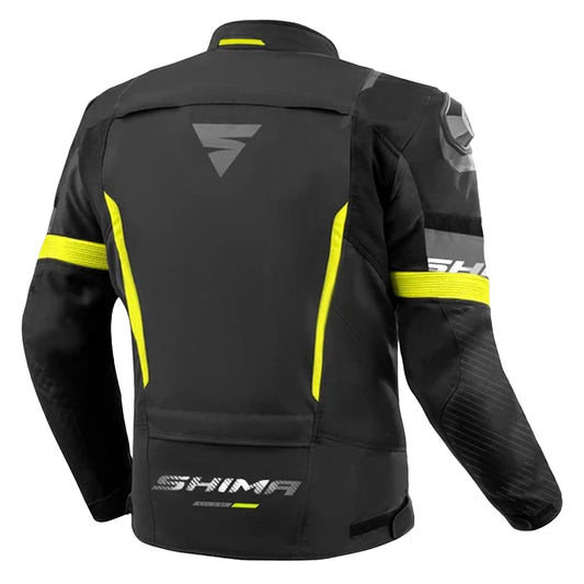 SHIMA SOLID 2.0 TESSILE GIACCA DI MOTO UOMO NERO GIALLO – Yamoto.it