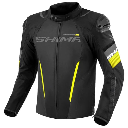 SHIMA SOLID 2.0 TESSILE GIACCA DI MOTO UOMO NERO GIALLO – Yamoto.it