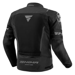 SHIMA SOLID 2.0 VENTED CHAQUETA TEXTIL DE MOTO HOMBRE NEGRO 