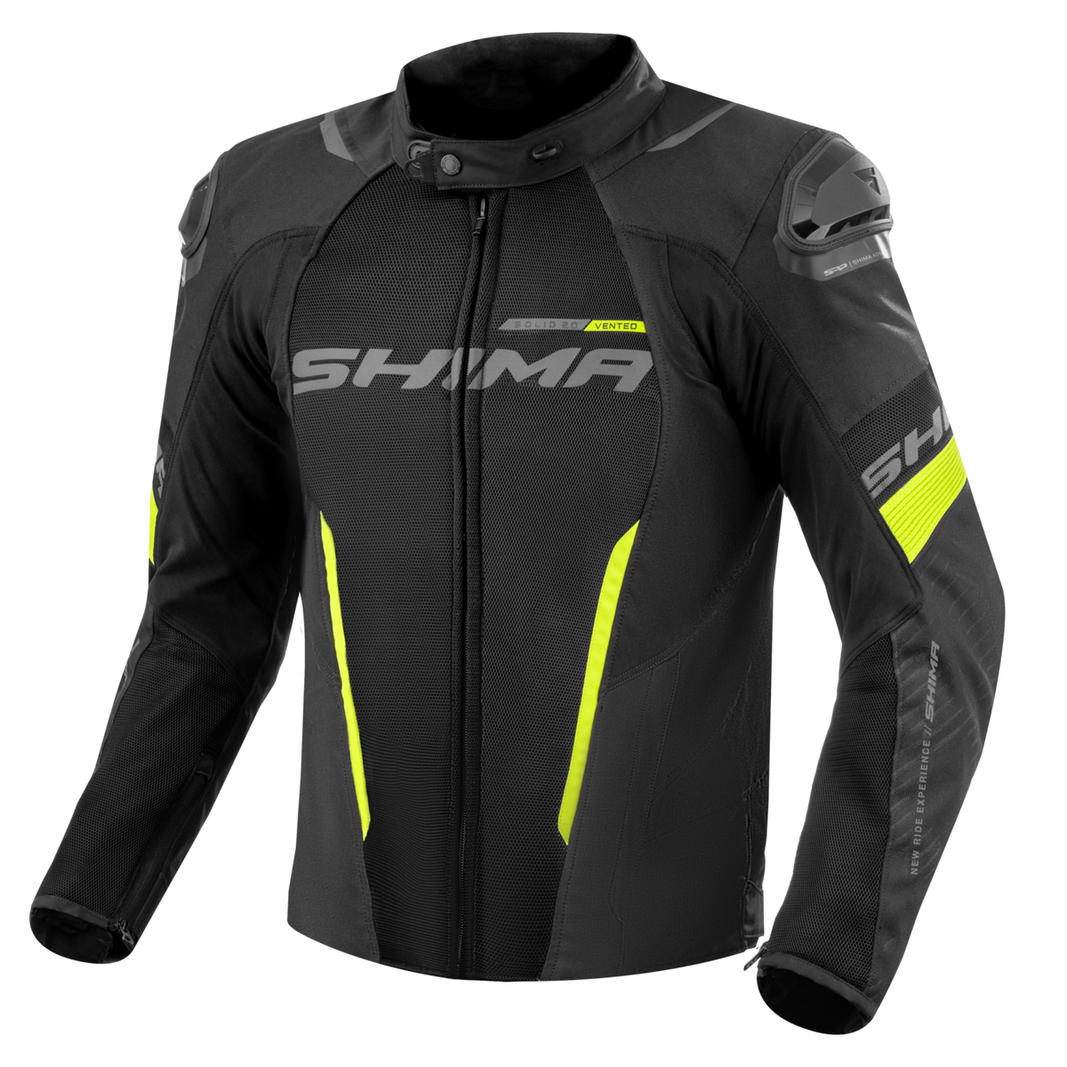 SHIMA SOLID 2.0 VENTED CHAQUETA TEXTIL DE MOTO HOMBRE FLUO 
