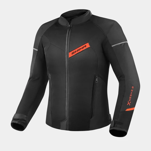 SHIMA X-MESH 2.0 GIACCA DA MOTO UOMO NERO ROSSO – Yamoto.it