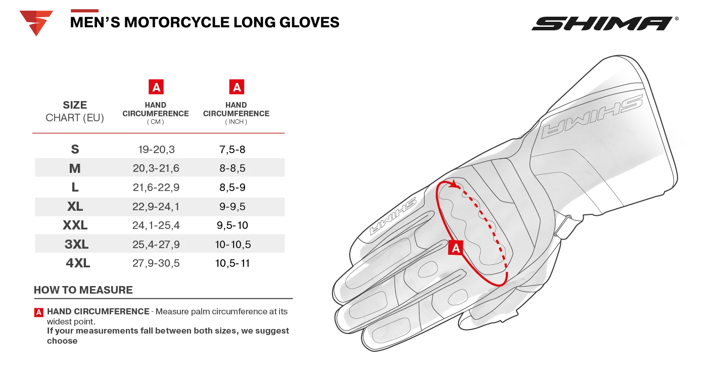 SHIMA STR 2.0 GUANTES LARGOS DE MOTO HOMBRE (MaximoMotoS.L)