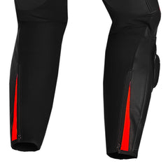SHUA INFINTY 1 PC TUTA DI MOTO UOMO NERO ROSSO 