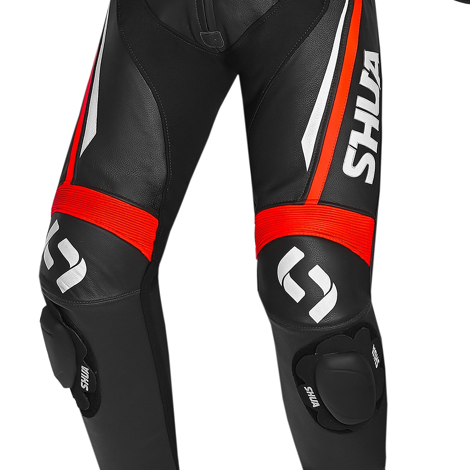 SHUA INFINTY 1 PC TUTA DI MOTO UOMO NERO ROSSO 