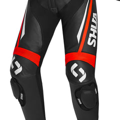 SHUA INFINTY 1 PC TUTA DI MOTO UOMO NERO ROSSO 