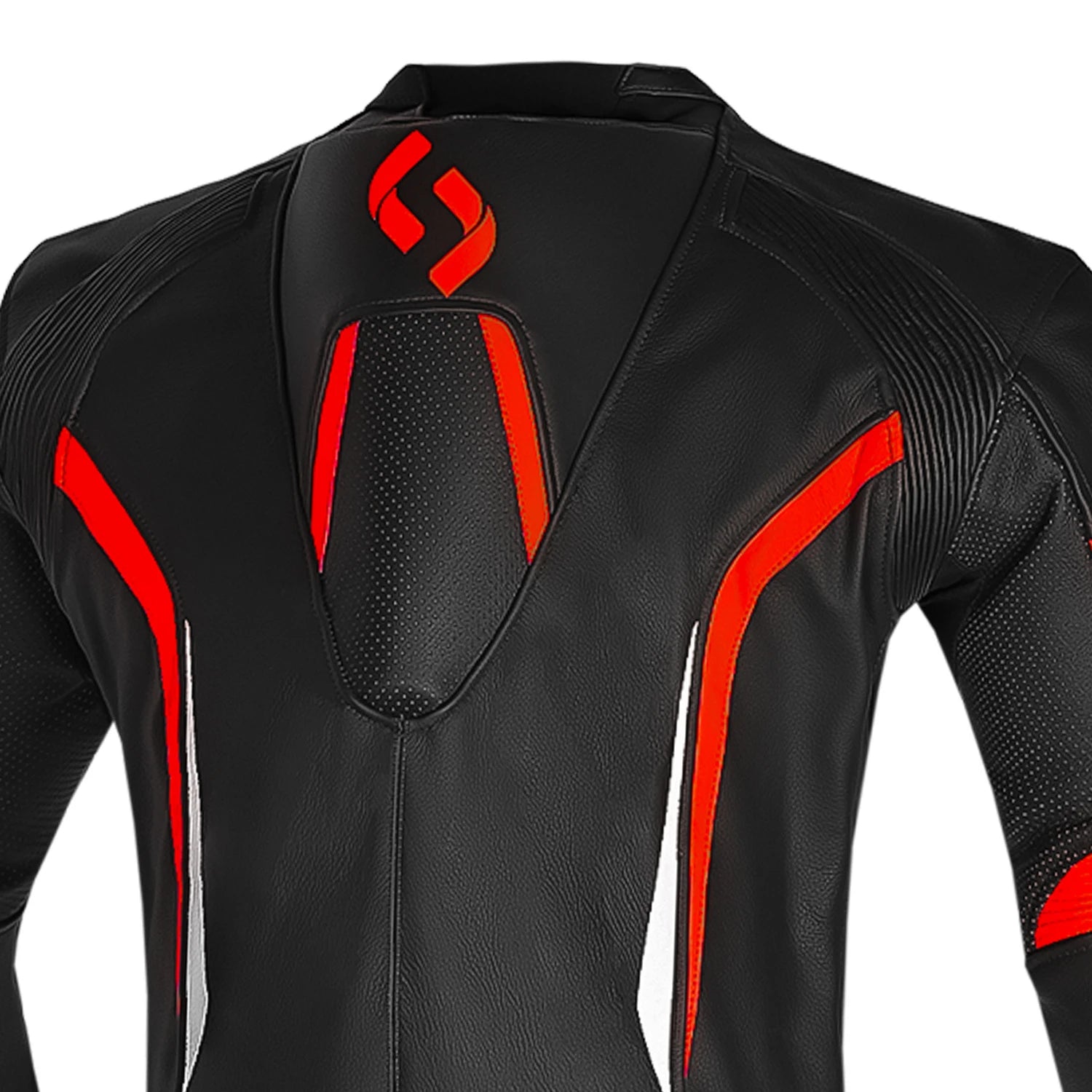SHUA INFINTY 1 PC TUTA DI MOTO UOMO NERO ROSSO 