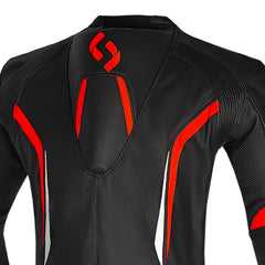 SHUA INFINTY 1 PC TUTA DI MOTO UOMO NERO ROSSO 