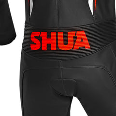 SHUA INFINTY 1 PC TUTA DI MOTO UOMO NERO ROSSO 