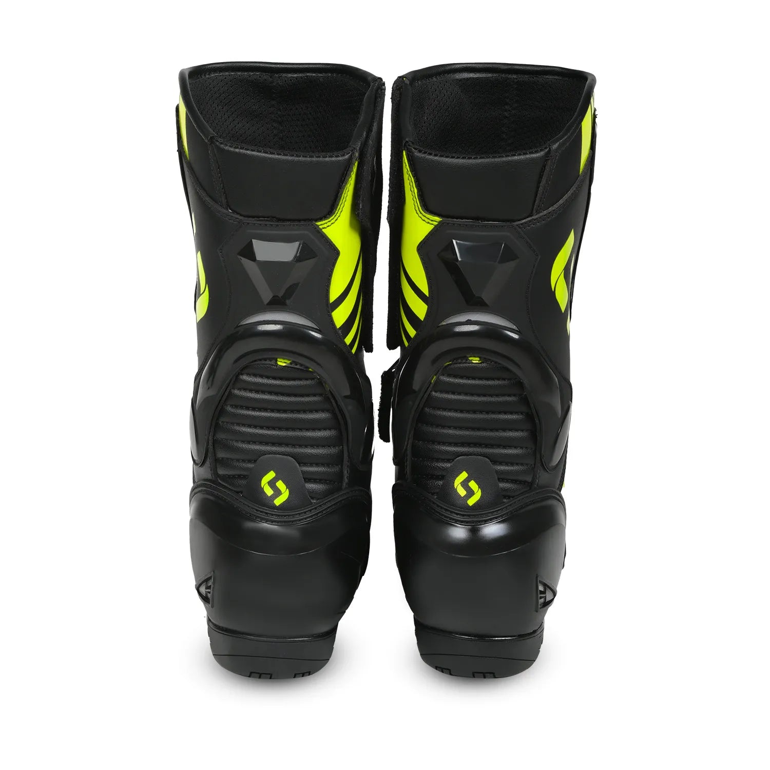 SHUA SUPER TECH STIVALI DI MOTO CORSA UOMO NERO GIALLO 