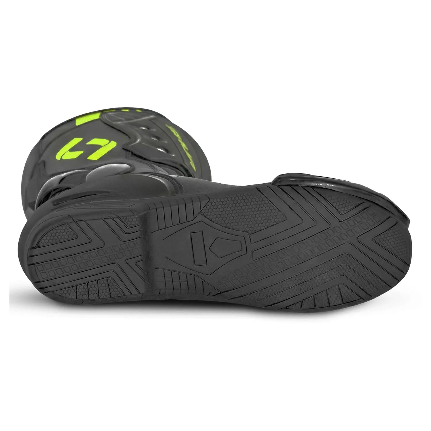 SHUA SUPER TECH STIVALI DI MOTO CORSA UOMO NERO GIALLO 