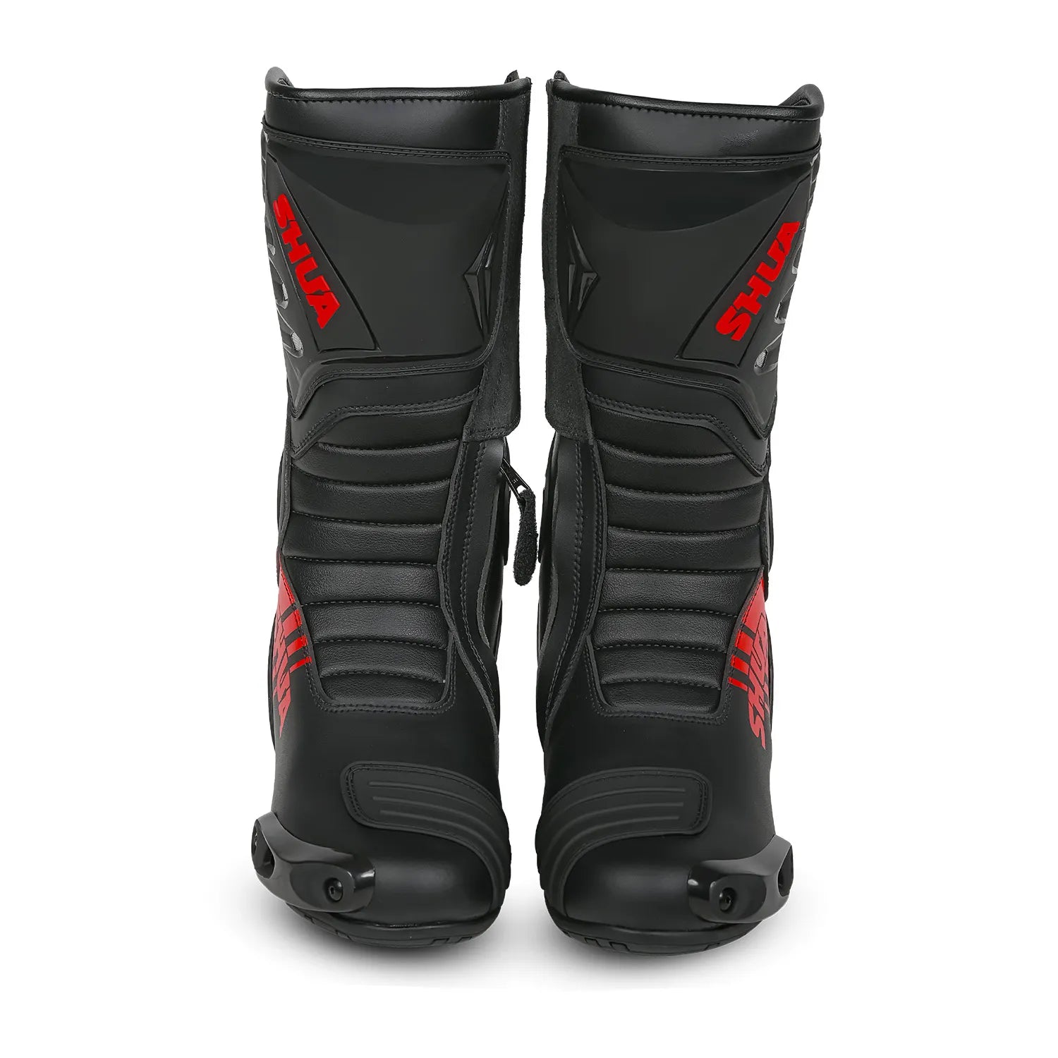 SHUA SUPER TECH STIVALI DI MOTO CORSA UOMO NERO ROSSO 