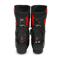 SHUA SUPER TECH STIVALI DI MOTO CORSA UOMO NERO ROSSO 