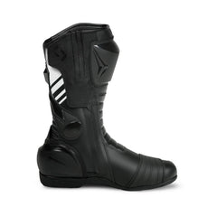 SHUA SUPER TECH CORSA STIVALI DI MOTO UOMO NERO BIANCO 