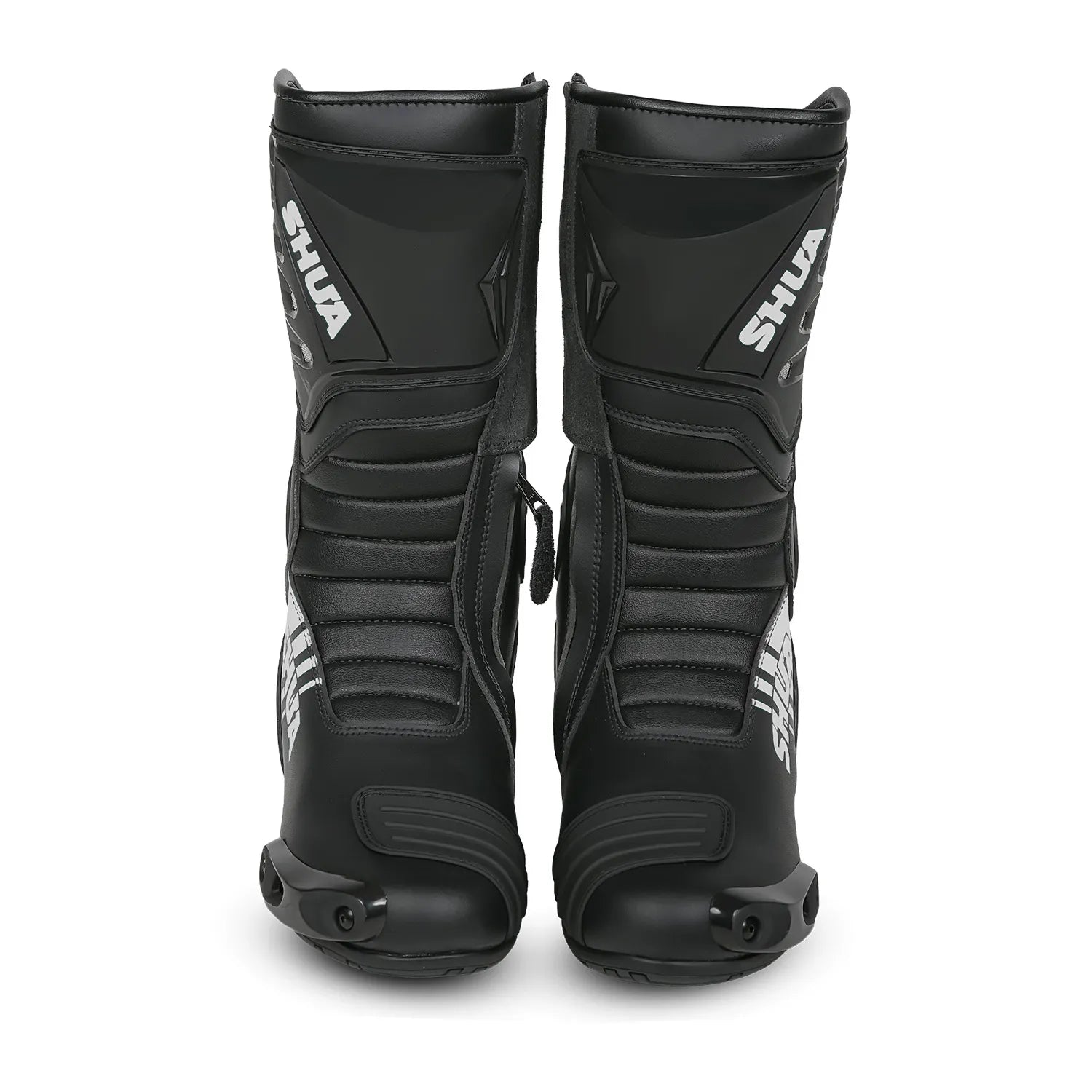 SHUA SUPER TECH CORSA STIVALI DI MOTO UOMO NERO BIANCO 