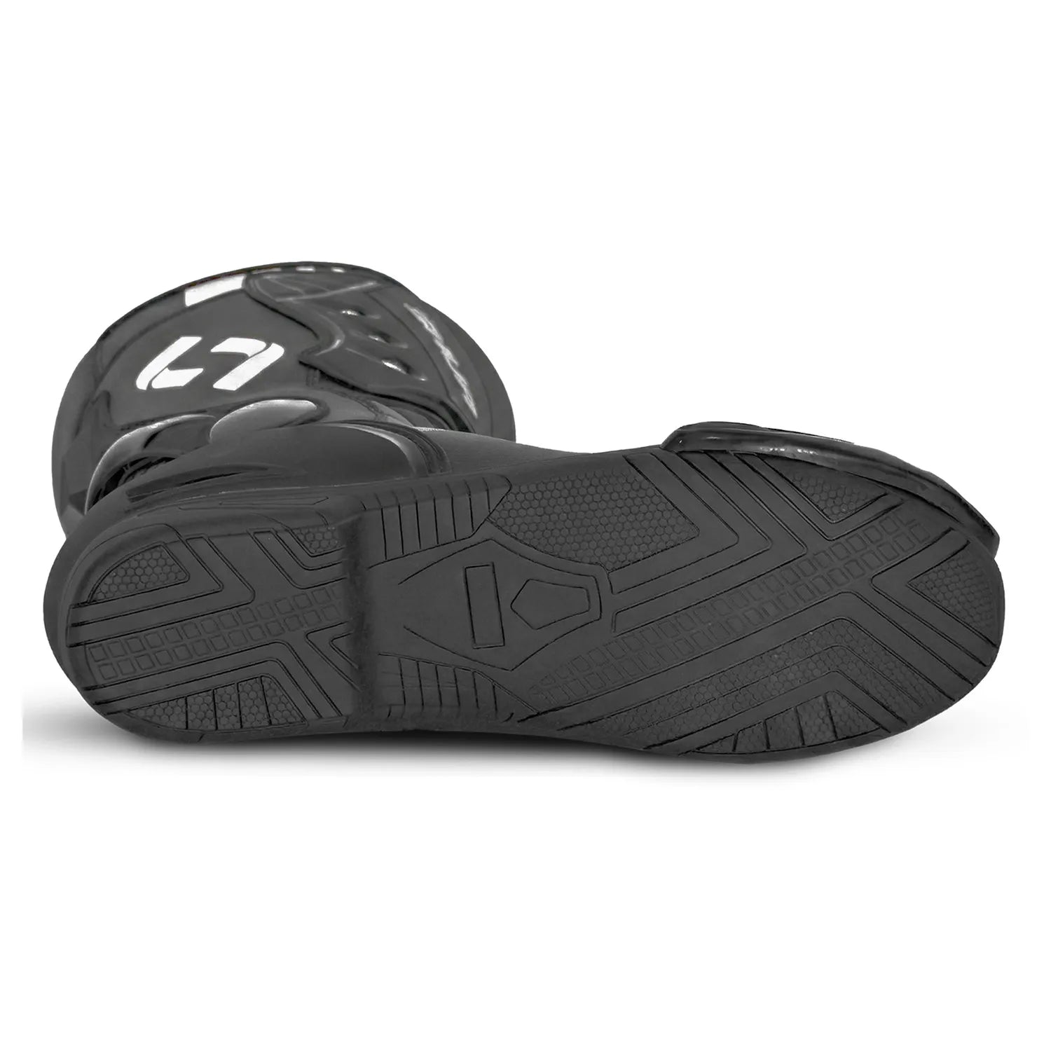SHUA SUPER TECH CORSA STIVALI DI MOTO UOMO NERO BIANCO 
