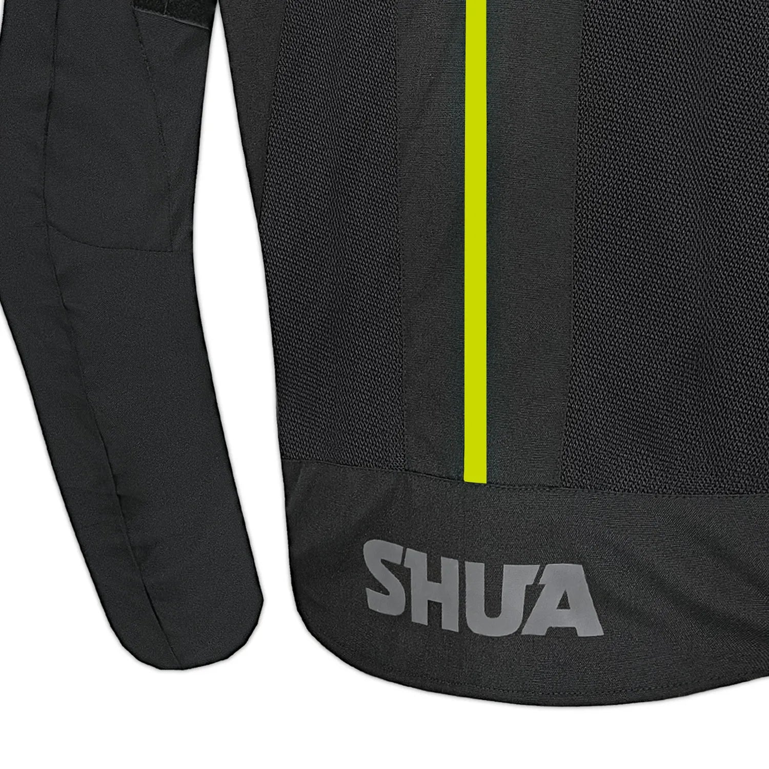 SHUA GRAVITY MESH 2.0 CHAQUETA DE MOTO HOMBRE NEGRO AMARILLO FLOU 